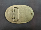 Vintage Belt Buckle Bill Embossed Lettering Tooled Leather