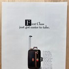 1994 Lark Luggage Co Vintage Print Ad First Class Travel Bag Advert Art
