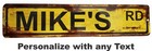 Custom Personalized Street Signs  Garage Sign  Rusty Vintage Look - Large Size