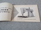 Vtg Singer 500 Instruction Book Original Manual Extra Pages Lovely Condition