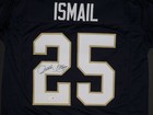Raghib Rocket Ismail Signed Autographed Notre Dame Blue Football Jersey Jsa Coa