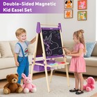 All-in-one Art Easel For Kids  Adjustable Double Sided Easel For Toddlers Wit   