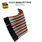 40pcs 10cm Female To Female Dupont Jumper Wire  40pin Pin Header Connector Cable