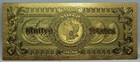 1886  5 Morgan Back Dollar Silver Certificate Novelty Gold Foil Banknote