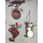 Rustic Moose Christmas Ornament Lot 11 Cabin Lodge Woodland Decor