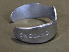 Vintage Wwii 9th Air Force Eto 1945 Cuff Bracelet Sweetheart England 1940s As-is