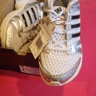 Adidas Adistar Control 5 El C Kids Low Top Sneaker White silver black Us 2 5