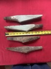 Vintage Glass Insulator Wooden Pin Peg Post Threaded Spindles Lot Of 4 Old Usa