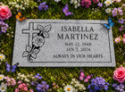 Gray Granite Grave Marker Cross Memorial Personalized Flat Headstone
