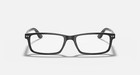 Ray-ban Mens Rectangle Optical Frames Shiny Black Glasses 0rx5277 2000 52 140