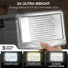 5x Page Magnifier With Eye Caring 3 Light Modes For Reading Small Fonts   Senior
