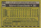 Steve Buechele Authentic Signed Autographed Trading Card Coa