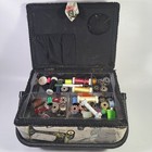 Vintage Singer Sewing Basket With Supplies Thread Spools Machine Parts Notions