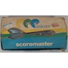 Vintage Unicorn Scoremaster Steel Tip Brass Darts Set Of 3 Teal Blue Flights Uk