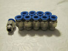 10  Pneumatic 1 4  Tube X 1 8  Npt Male Connector Push In To Air Connect Fitting