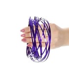3d Purple Magic Flow Ring Toy Infinity Arm Kinetic Spring Slinky Juggledancex25