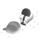 Studded Rider Driver Backrest For Indian Chief Chieftain Springfield Roadmaster