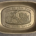 Wilton Cast Aluminum Bread Tray Give Us This Day Our Daily Bread Vintage 60s   70s