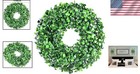 Charming Waterproof 11-inch Boxwood Wreath - Perfect For Front Doors   Windows