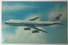 Nos Pan Am 747 Postcard Clipper Boeing Jet Plane Unposted Unused 1960s