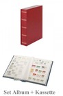 Stamp Album Red 60 White Pages   Case Lindner 1162sk-r