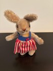 Vintage Steiff Mohair Rabbit Yella 1960s - Fao Schwarz - America 250 - Rare 