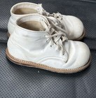 Vintage Child Leather White Baby   Doll Walking Shoes Toddler