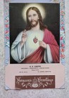 Lot Of Vintage Religious Ephemera Prayer Cards  1954 Calendar  Scrap  Etc 