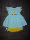 New Boutique Easter Chick Girls Seersucker Tunic Dress   Shorts Outfit Set