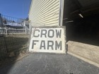 Large Old Vintage  Auth Antique -farm Sign Double Sided Painted Wood  Primitive-
