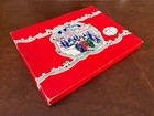 Vtg Christmas Gift Box Carolers Street Scene Graphics Hesse s Store For Men