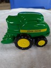 John Deere Tractor Ceramic Coin Bank 1999 Agriculture Green Yellow Wheels