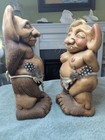 Rare Antique Creepy unique Troll Couple Created By Christian   Paul Marshland