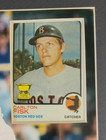 Carlton Fisk Signed Auto Autograph Framed Photo W  1973 Topps Card Insert