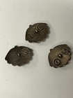 Mexican Margot De Taxco 3 Sterling Silver  Buttons 15 2 Grams  5149