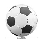1pc Large Inflatable Soccer Ball Waterproof For Outdoor Sports High Resilience