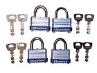 4-pack Master Lock 1-1 2 In  Warded Padlock Body 22ka Keyed Alike