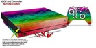 Skin For Xbox One X Console Controller Rainbow Butterflies Decal