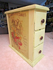 Antique Singer Treadle Sewing Machine 3-drawer Cabinet Green   Ready To Use