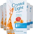 Crystal Light Singles Tangerine Grapefruit 120 Packets 10x12 Boxes Expire 4 26