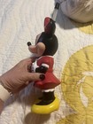 Vintage Disney Minnie Mouse Water Bottle     12    Souvenir With Straw Rare