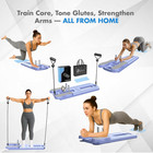 Foldable Pilates Reformer With Resistance Bands   Travel Bag - 15 In 1