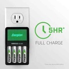 Energizer Rechargeable Aa And Aaa Battery Charger With 4 Aa Nimh Batteries