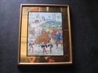 1920s Flemish Miniature Chromo-lithograph Emperor Charles V Bruges 1515 Antique