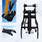 Hydraulic Thumb Clip For Mini Excavators Attachments Single Hole Metal Grab