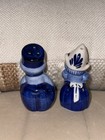 Vintage Delft Blue Hand Painted Kissing Couple Figurine Boy  girl Lot Of 4 Dutch