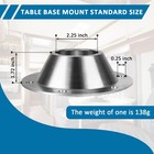 Saqxk 2 Pack Aluminum Rv Table Base   Floor Mount For 2  Od Pedestal Leg 2