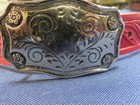 Justin Kids Buckle Top Grain Cowhide Red Leather Western Belt Size 18