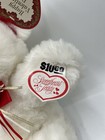 Vintage 1992 Dan Dee Sweetheart Teddy Bear White Valentine Plush Nwt Tags Rose