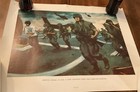 Vintage Vietnam U s Marine Corps Combat Art Print poster  2  Collection 20x16   